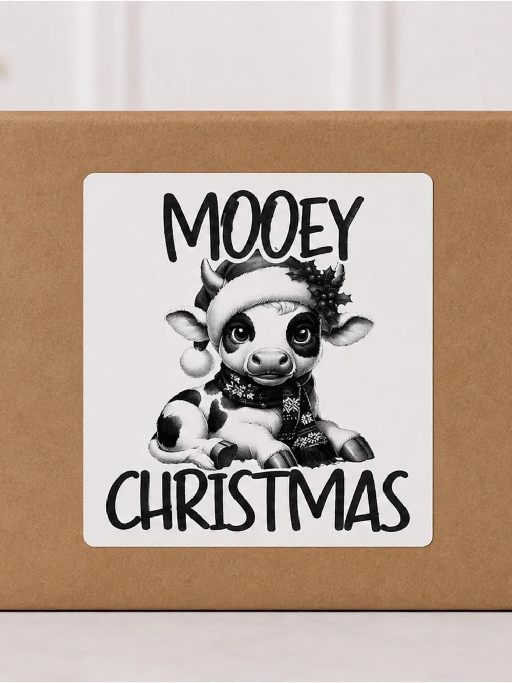 Funny Festive Christmas Stickers 3”x3”-100ct.